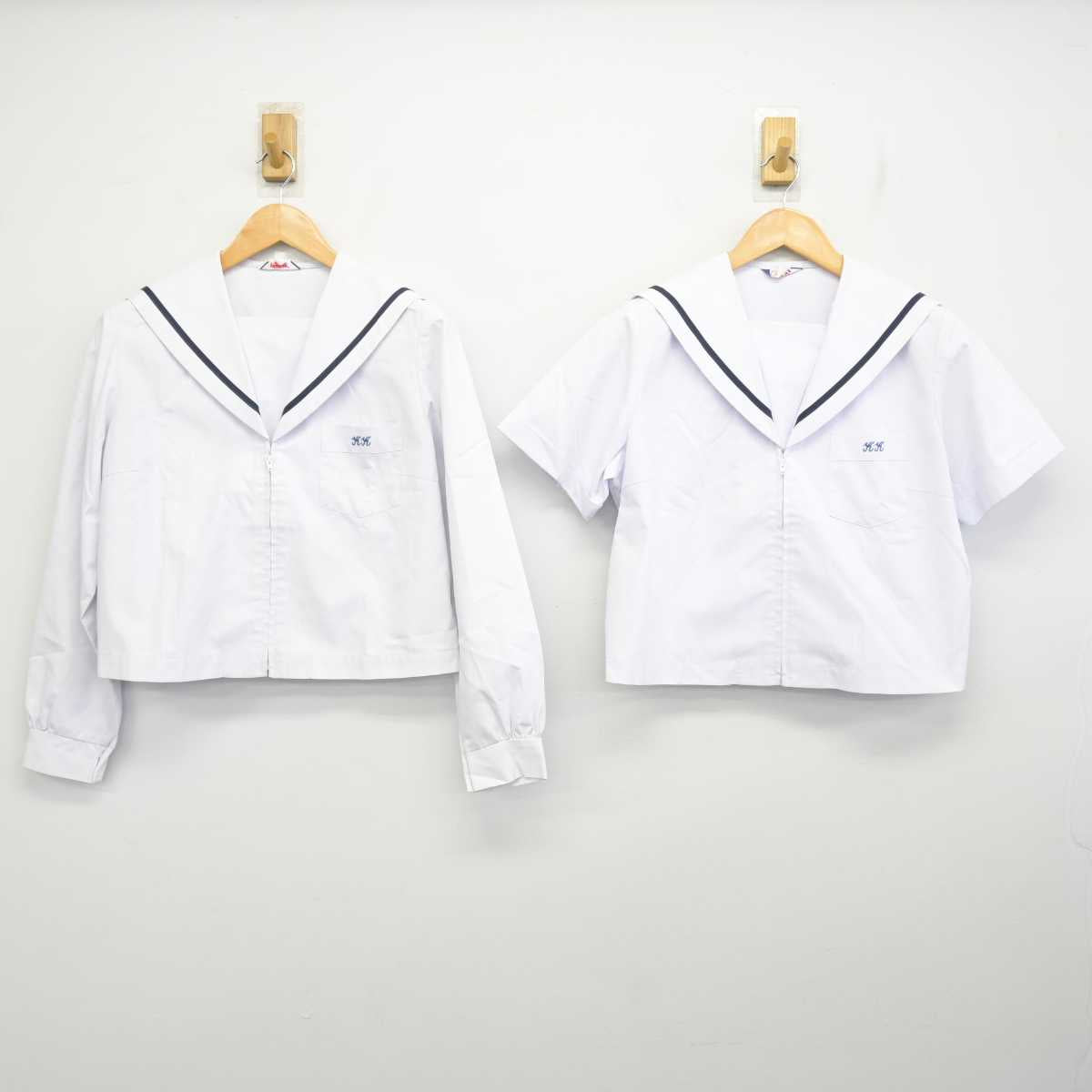 【中古】兵庫県 加古川北高等学校 女子制服 2点 (セーラー服・セーラー服) sf076645