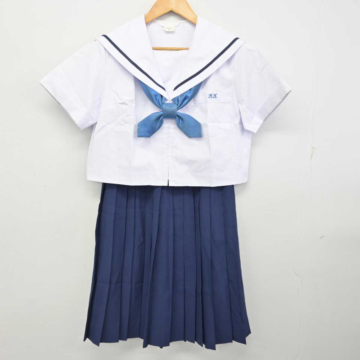 【中古】兵庫県 加古川北高等学校 女子制服 3点 (セーラー服・スカート) sf076647