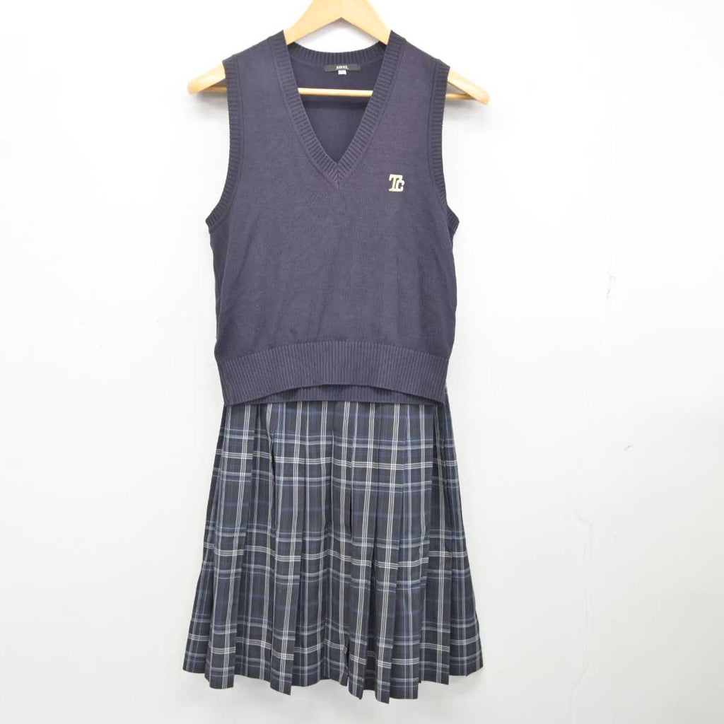 中古】埼玉県 所沢商業高等学校 女子制服 2点 (ニットベスト・スカート) sf076655 | 中古制服通販パレイド