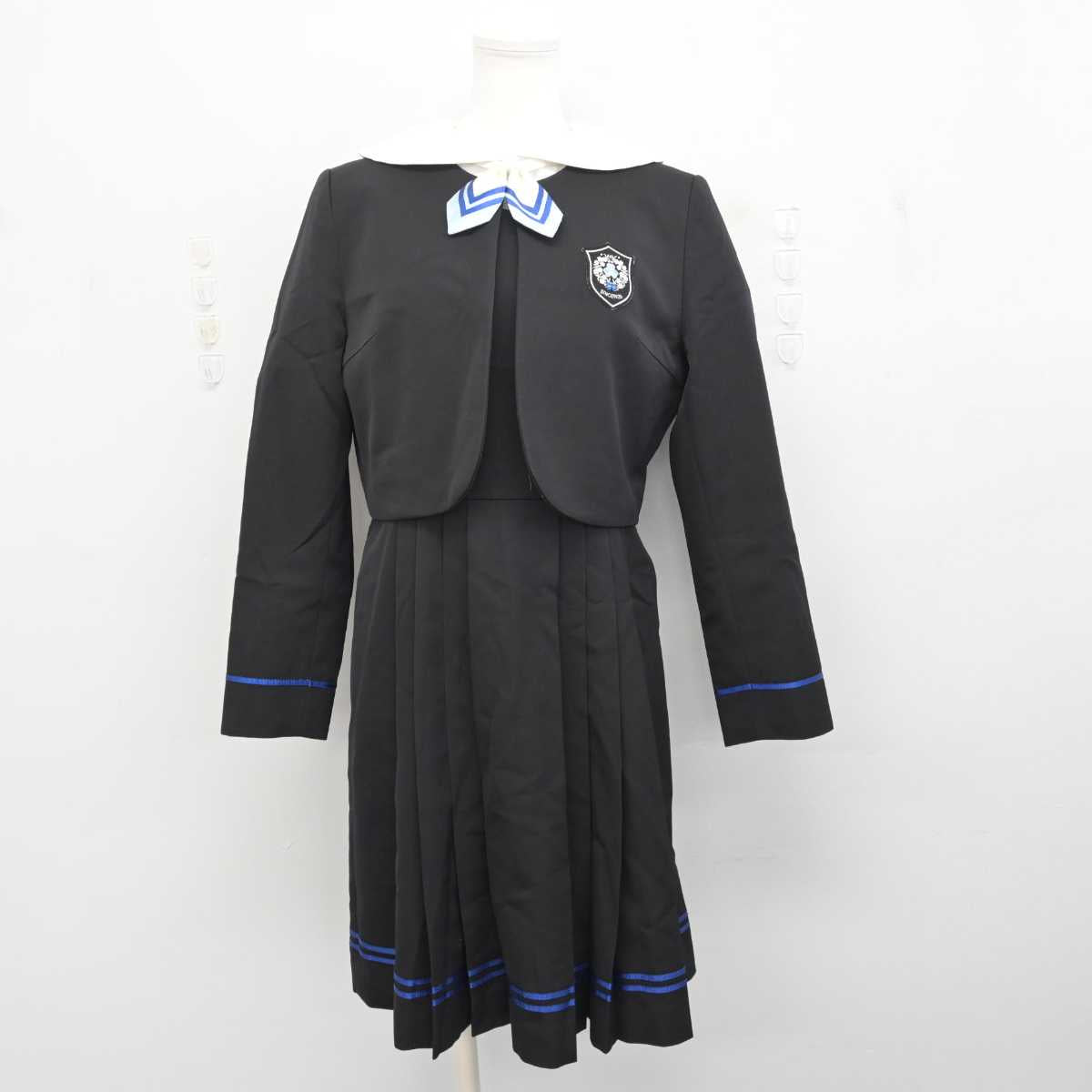 【中古】東京都 瀧野川女子学園中学高等学校 女子制服 5点 (ブレザー・ジャンパースカート・シャツ) sf076658