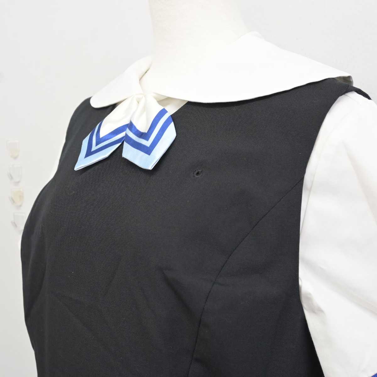 【中古】東京都 瀧野川女子学園中学高等学校 女子制服 3点 (ジャンパースカート・シャツ) sf076659