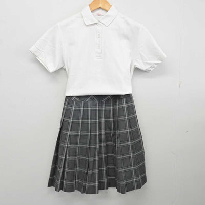 【中古】東京都 実践学園中学校・高等学校 女子制服 2点 (シャツ・スカート) sf076668