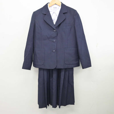 【中古】神奈川県 厚木市立玉川中学校 女子制服 3点 (ブレザー・ジャンパースカート・シャツ) sf076675