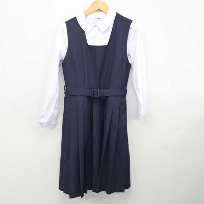 【中古】神奈川県 厚木市立玉川中学校 女子制服 3点 (ブレザー・ジャンパースカート・シャツ) sf076675