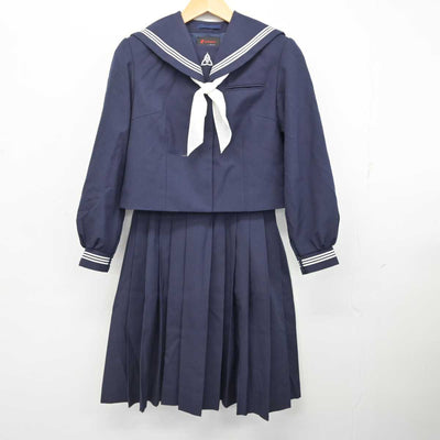 【中古】千葉県 木更津第三中学校 女子制服 3点 (セーラー服・スカート) sf076679