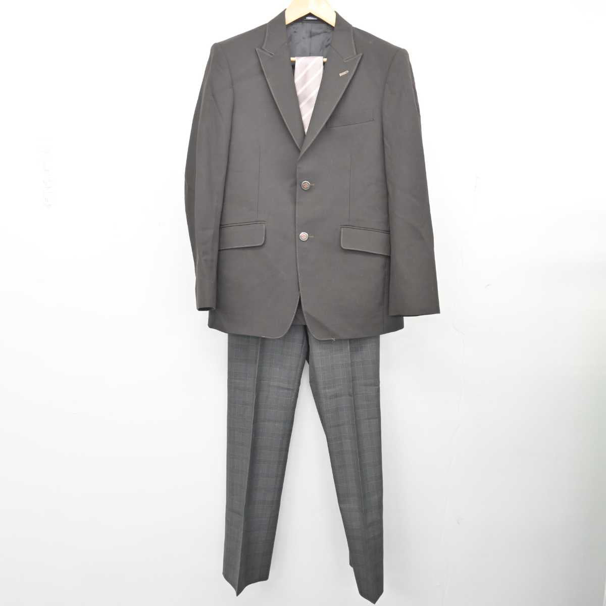 【中古】長野県 佐久平総合技術高等学校 男子制服 3点 (ブレザー・ズボン) sf076684