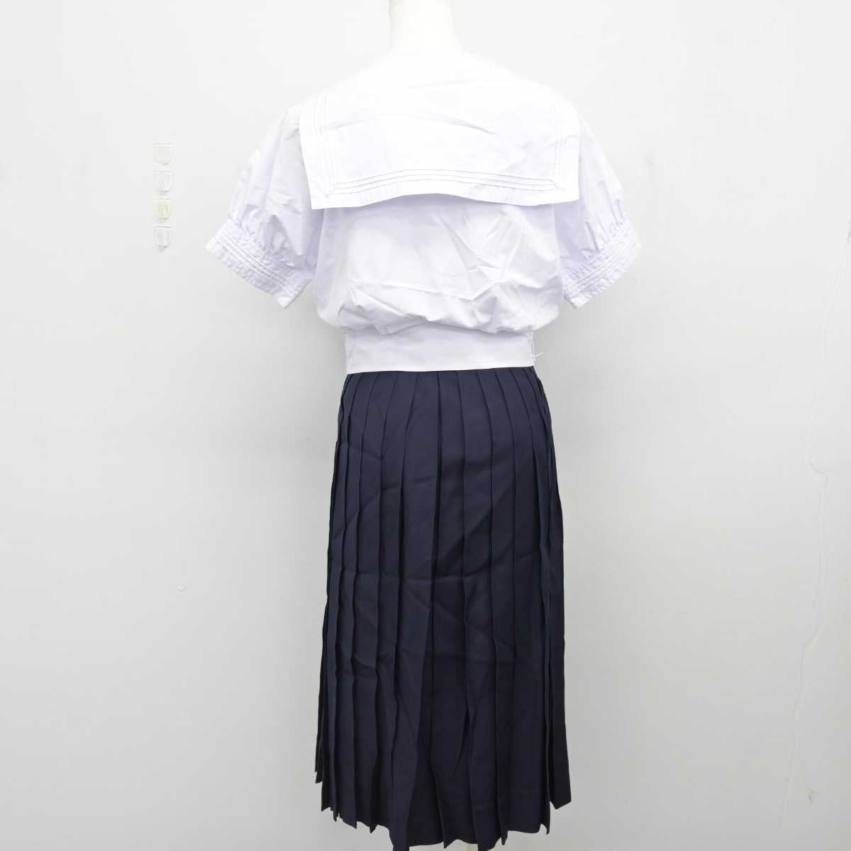 【中古】兵庫県 神戸山手女子中学校・高等学校 女子制服 2点 (セーラー服・スカート) sf076697