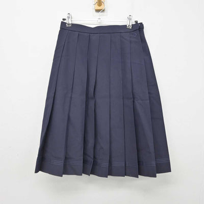 【中古】長崎県 活水中学校・高等学校 女子制服 2点 (ニットベスト・スカート) sf076704