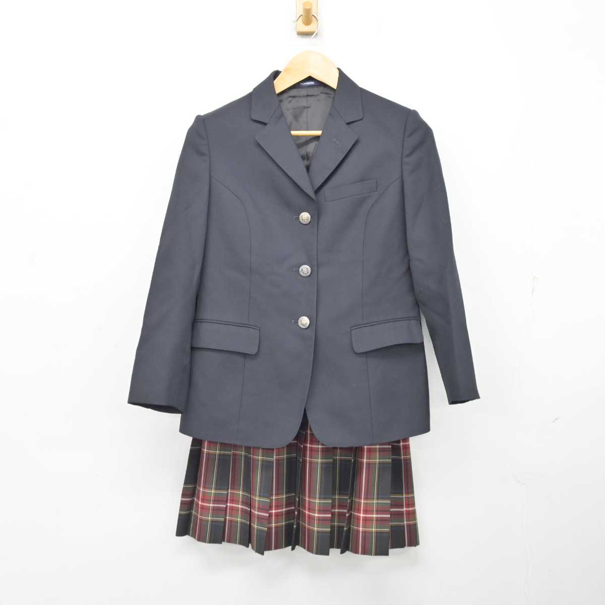 【中古】神奈川県 東山田中学校 女子制服 3点 (ブレザー・スカート) sf076719