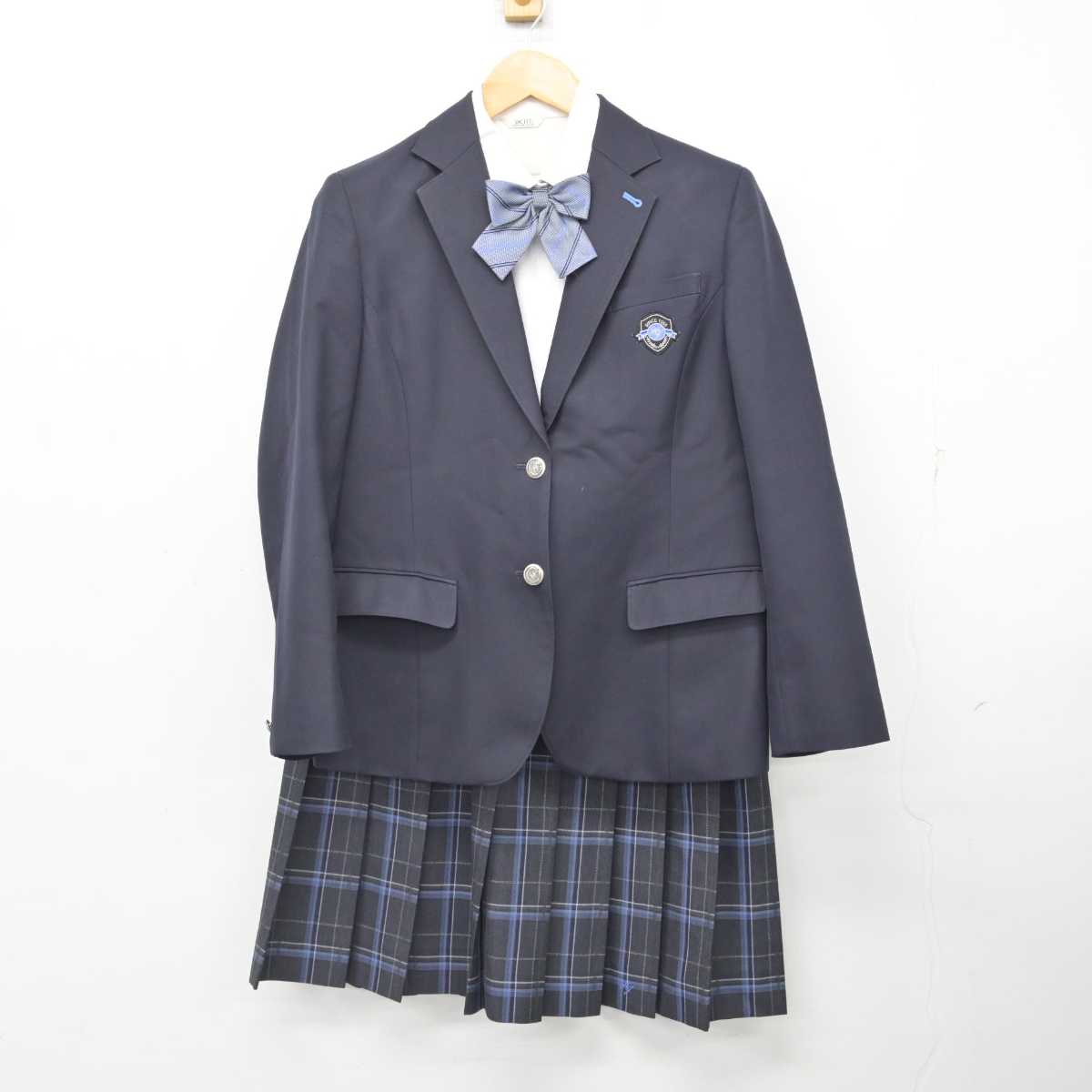 【中古】大阪府 東淀川高等学校 女子制服 4点 (ブレザー・シャツ・スカート) sf076720