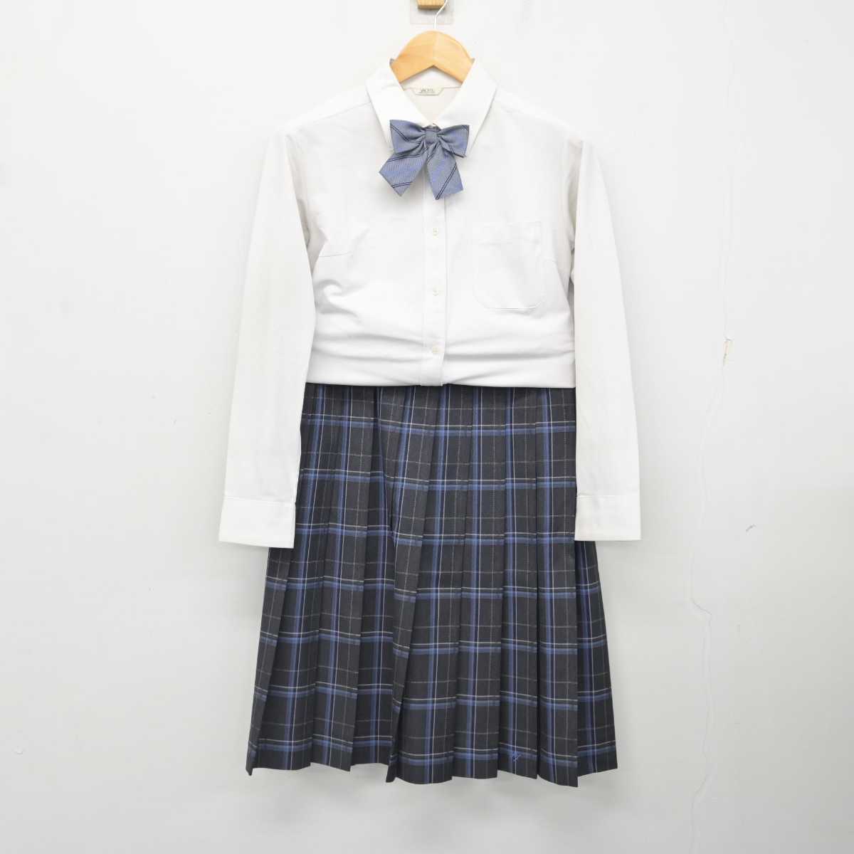 【中古】大阪府 東淀川高等学校 女子制服 4点 (ブレザー・シャツ・スカート) sf076720