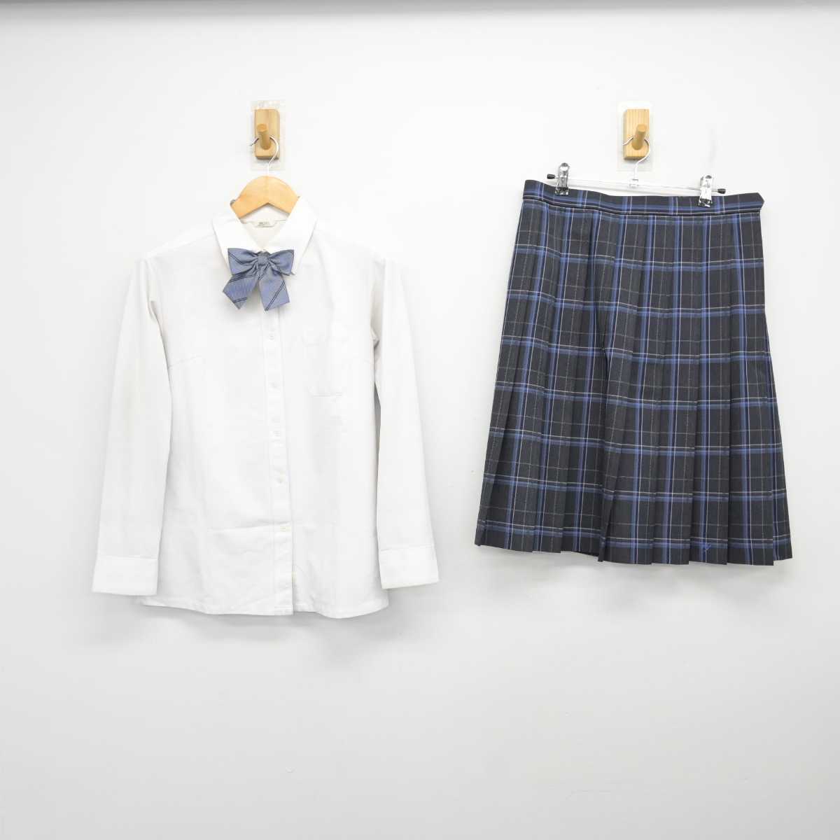 【中古】大阪府 東淀川高等学校 女子制服 4点 (ブレザー・シャツ・スカート) sf076720