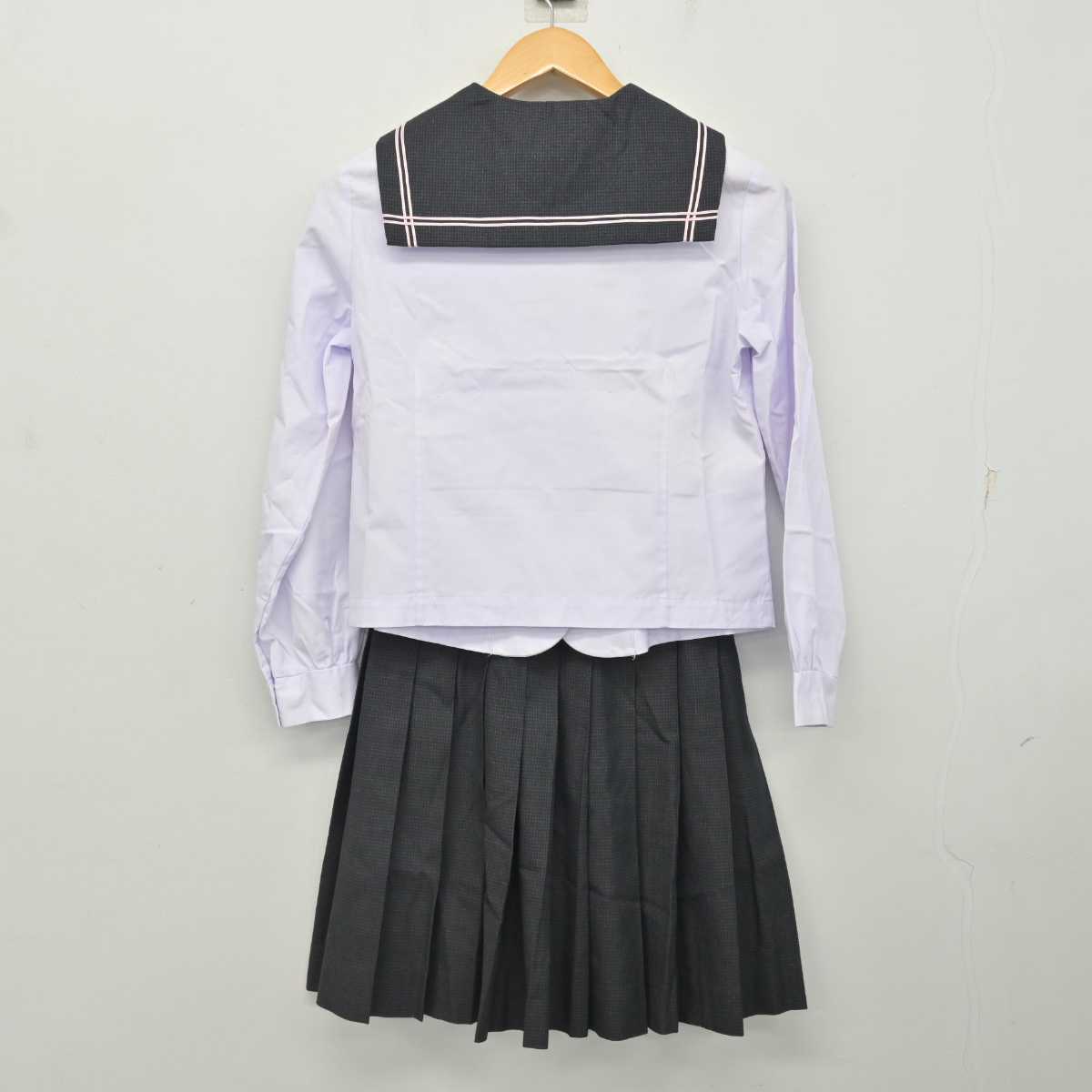 【中古】広島県 瀬戸内高等学校 女子制服 4点 (ブレザー・セーラー服・スカート) sf076724