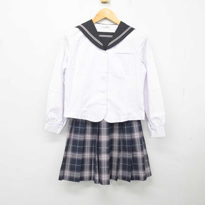 【中古】広島県 瀬戸内高等学校 女子制服 2点 (セーラー服・スカート) sf076728