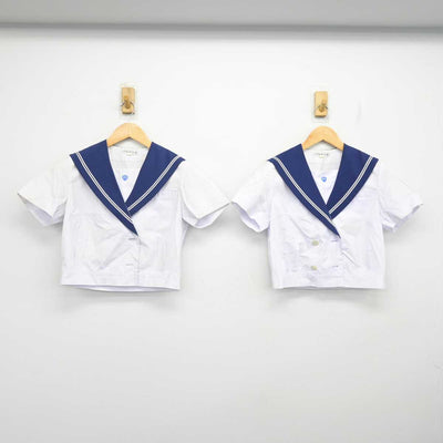 【中古】山口県 黒石中学校 女子制服 3点 (セーラー服・スカート) sf076734