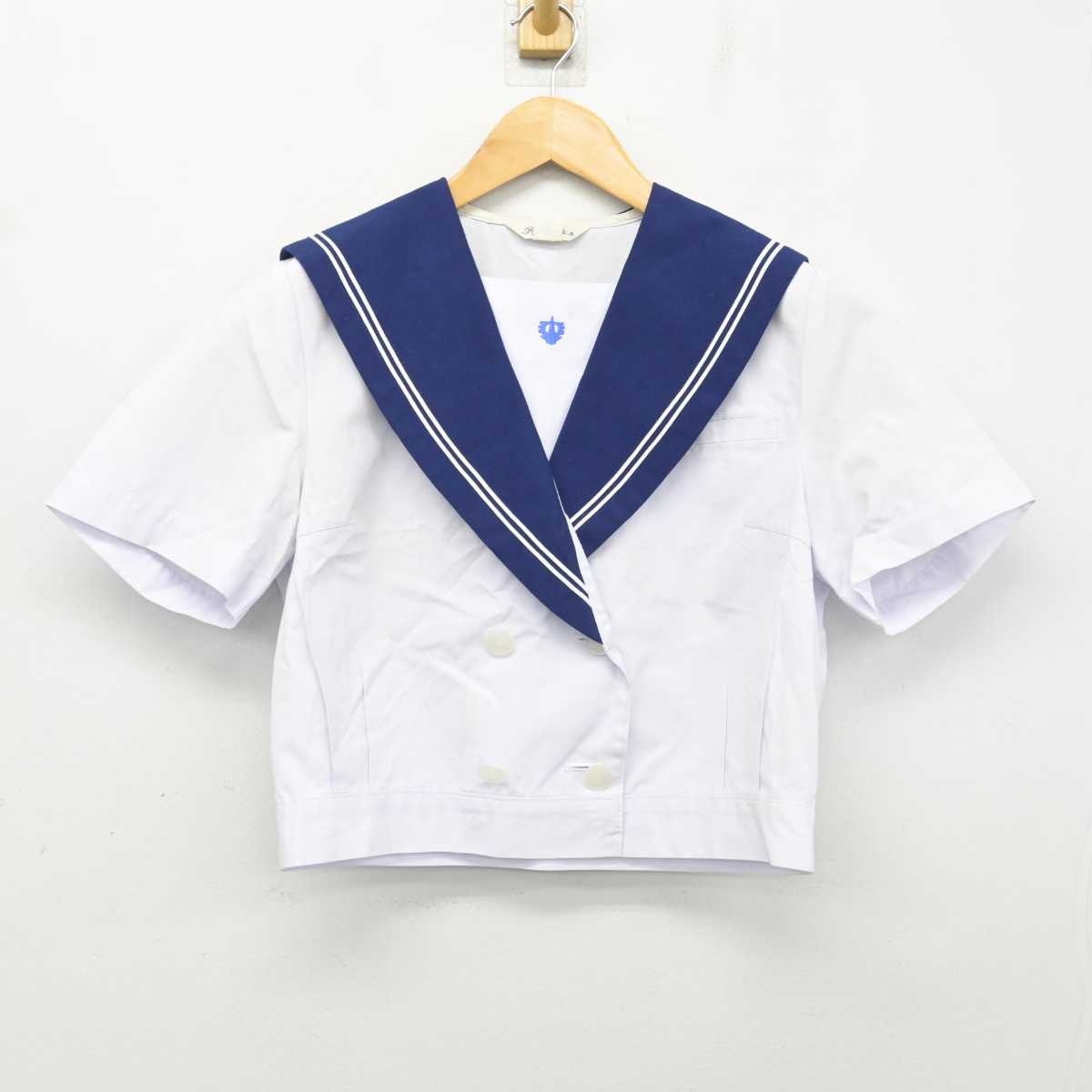 【中古】山口県 黒石中学校 女子制服 2点 (セーラー服・スカート) sf076736