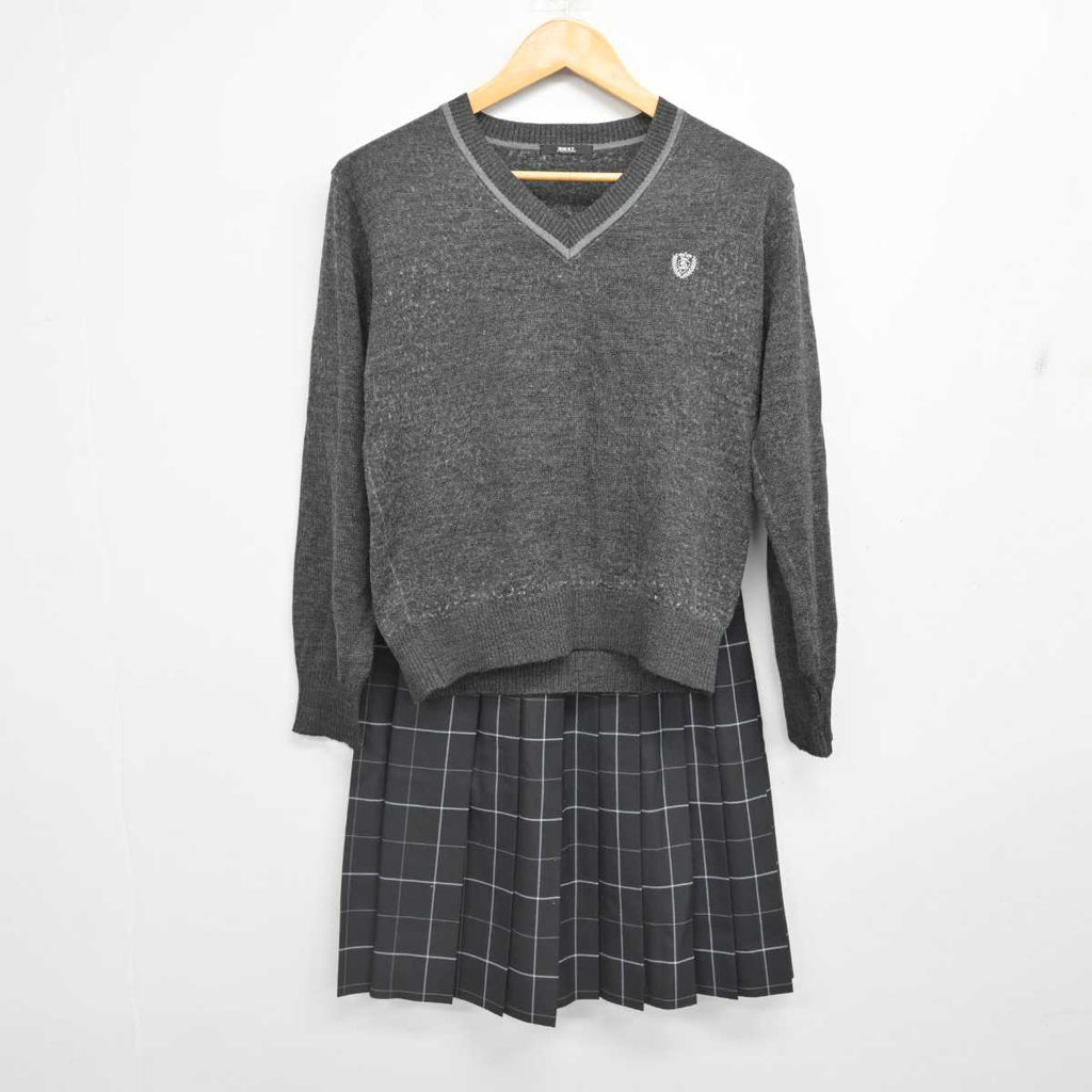 【中古】埼玉県 埼玉栄高等学校 女子制服 2点 (ニット・スカート) sf076739 | 中古制服通販パレイド