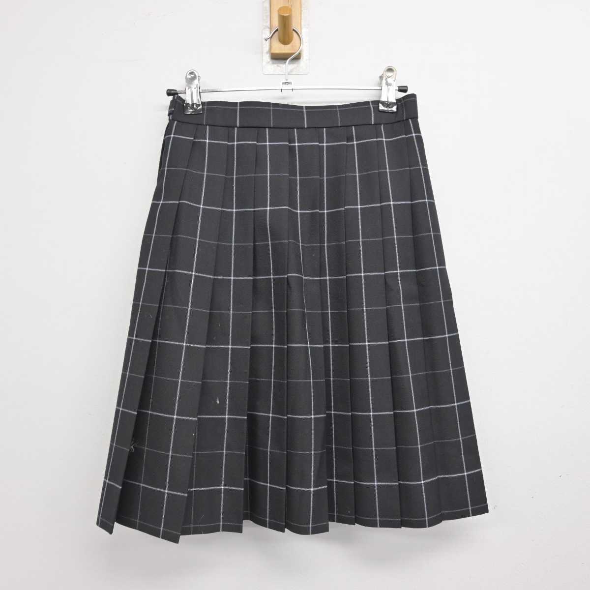 【中古】埼玉県 埼玉栄高等学校 女子制服 2点 (ニット・スカート) sf076739