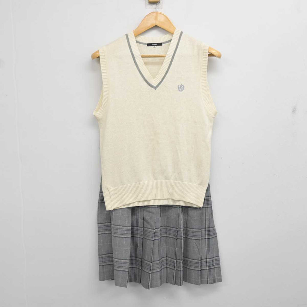 中古】埼玉県 埼玉栄高等学校 女子制服 2点 (ニットベスト・スカート) sf076740 | 中古制服通販パレイド