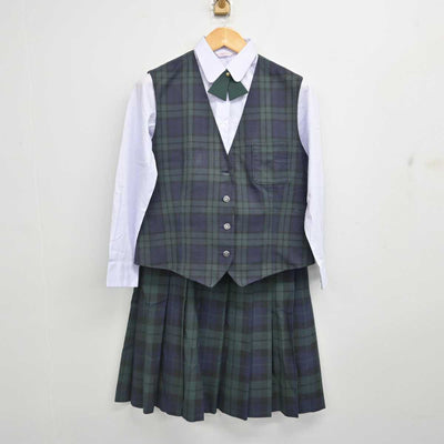 【中古】宮崎県 鵬翔高等学校 女子制服 6点 (ブレザー・ベスト・シャツ・スカート) sf076742