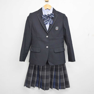 【中古】山梨県 東海大学付属甲府高等学校 女子制服 4点 (ブレザー・シャツ・スカート) sf076743