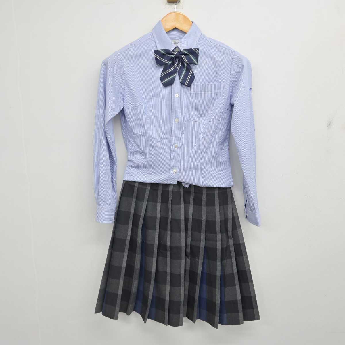 【中古】山梨県 東海大学付属甲府高等学校 女子制服 4点 (ブレザー・シャツ・スカート) sf076743