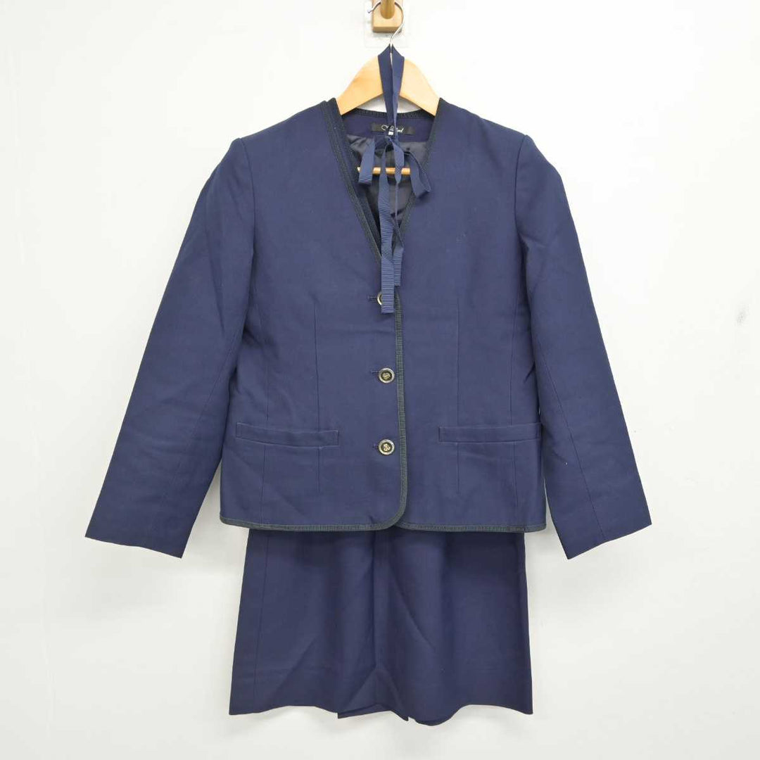 高校 制服 女子 中古】千葉県 四街道北高等学校 女子制服 2点 (ニットベスト