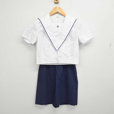 【中古】石川県 七尾商業高等学校 女子制服 3点 (セーラー服・スカート) sf076749