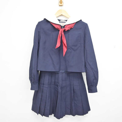 【中古】大分県 大分商業高等学校 女子制服 4点 (ニット・セーラー服・スカート) sf076750