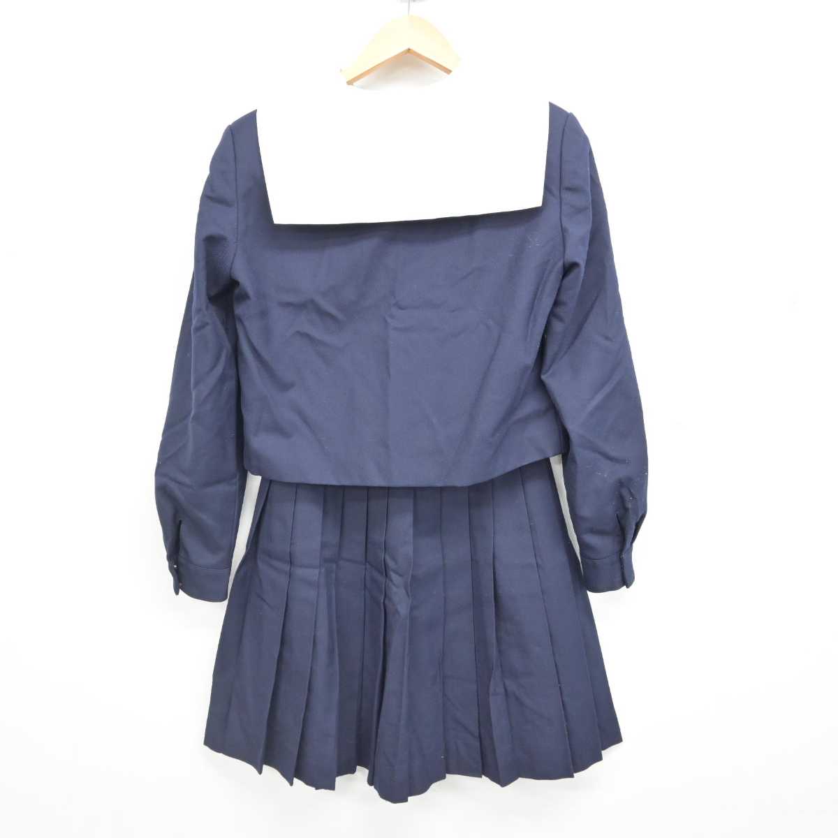 【中古】大分県 大分商業高等学校 女子制服 4点 (ニット・セーラー服・スカート) sf076750