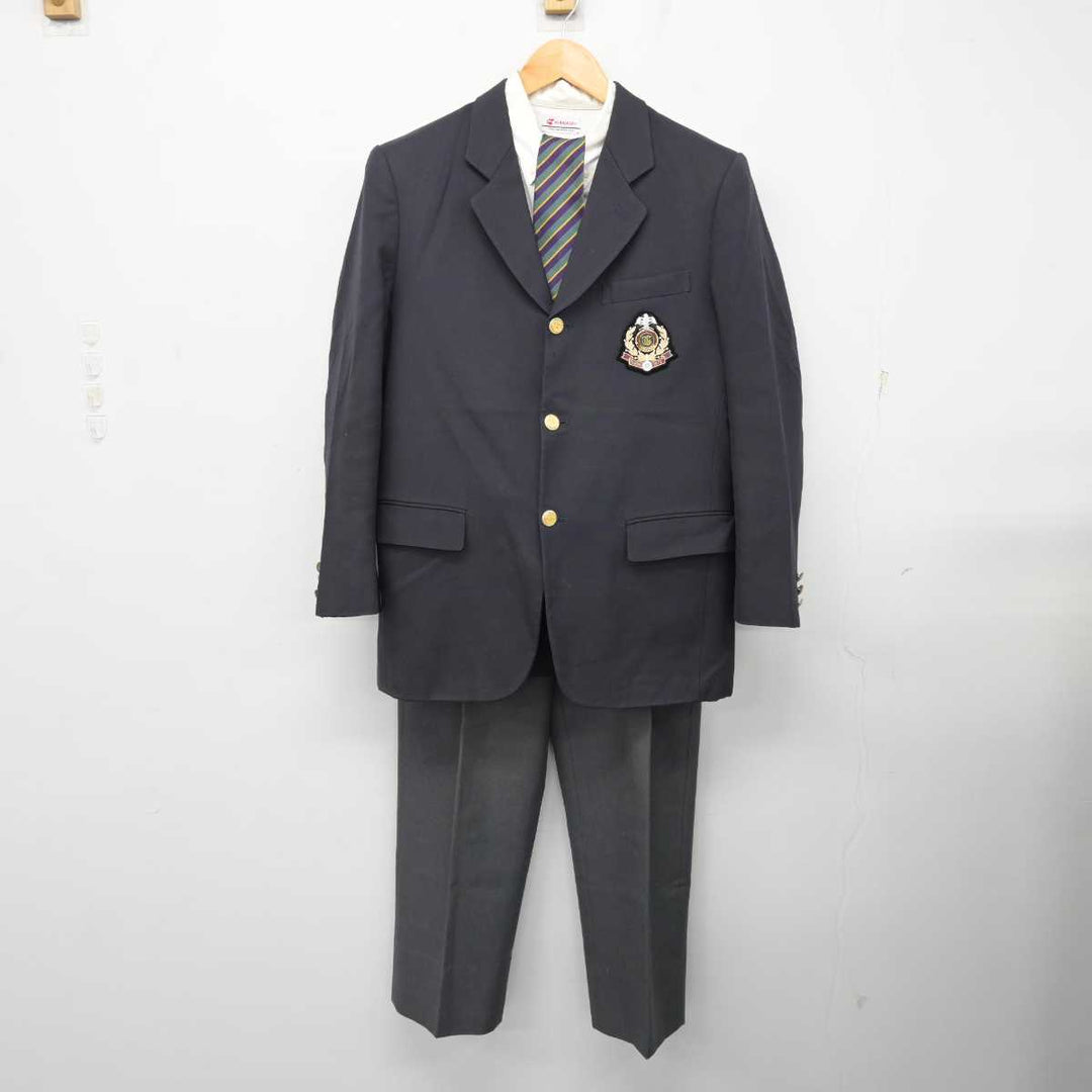 【中古】青森県 東奥義塾高等学校 男子制服 4点 (ブレザー・シャツ・ズボン) sf076752 | 中古制服通販パレイド