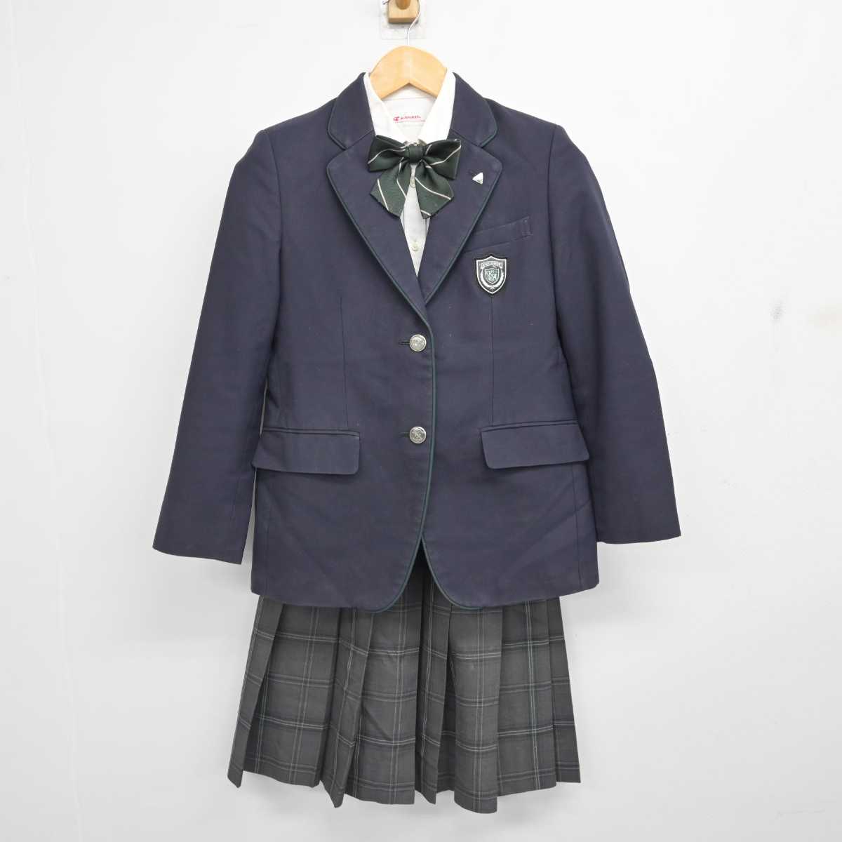 【中古】青森県 柏木農業高等学校 女子制服 5点 (ブレザー・シャツ・スカート) sf076755