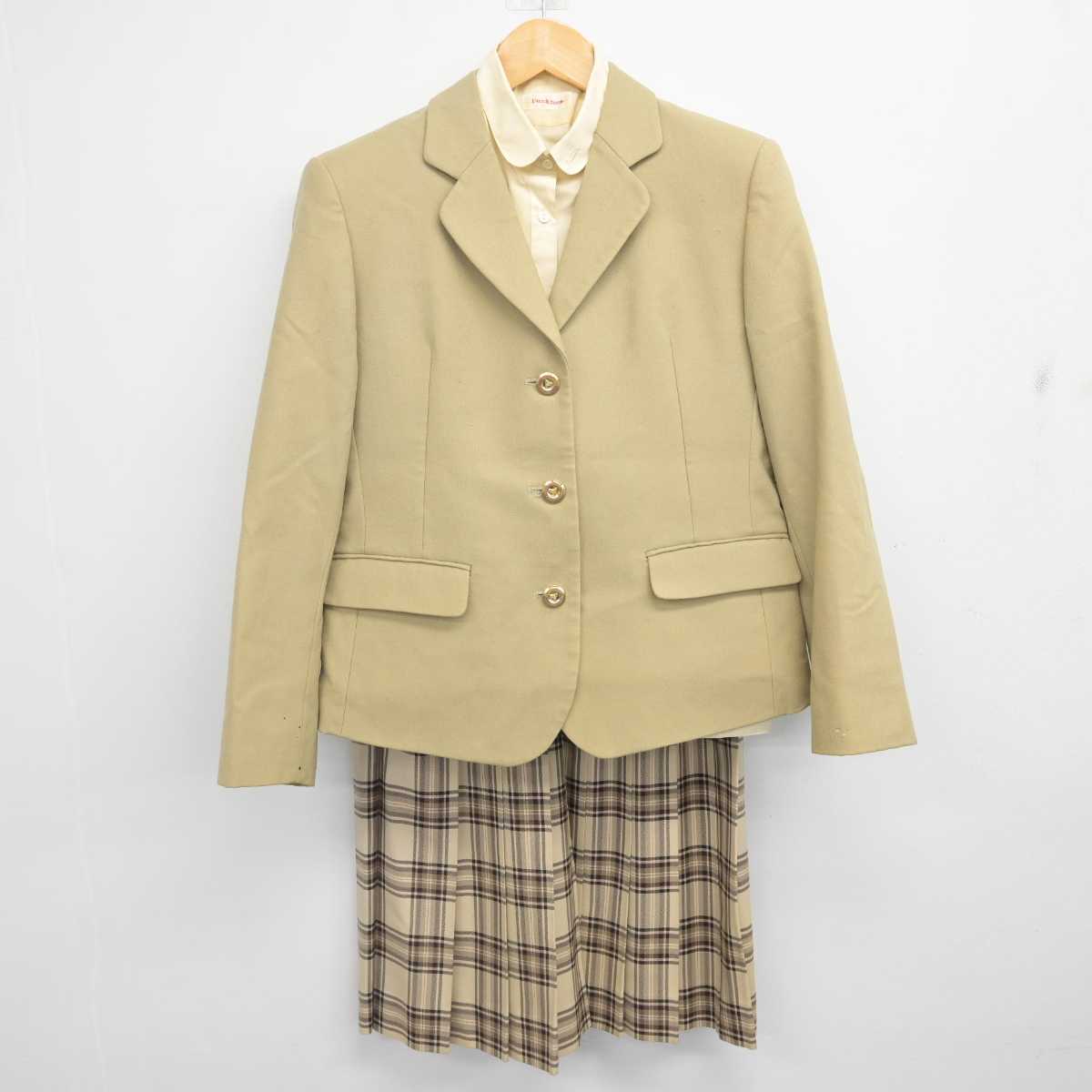 【中古】茨城県 伊奈高等学校 女子制服 4点 (ブレザー・シャツ・スカート) sf076762