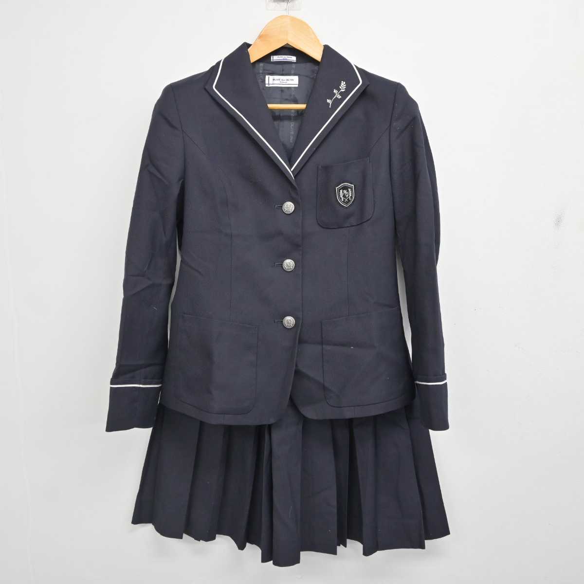 【中古】兵庫県 日ノ本学園高等学校 女子制服 2点 (ブレザー・スカート) sf076764