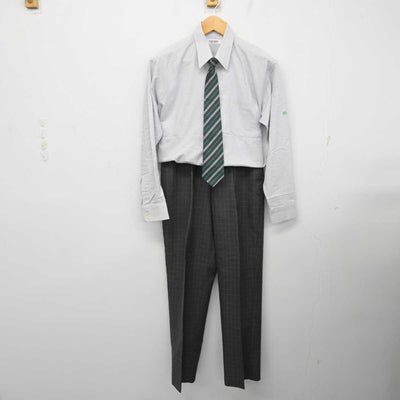 【中古】群馬県 伊勢崎工業高等学校 男子制服 6点 (ブレザー・シャツ・ズボン) sf076765