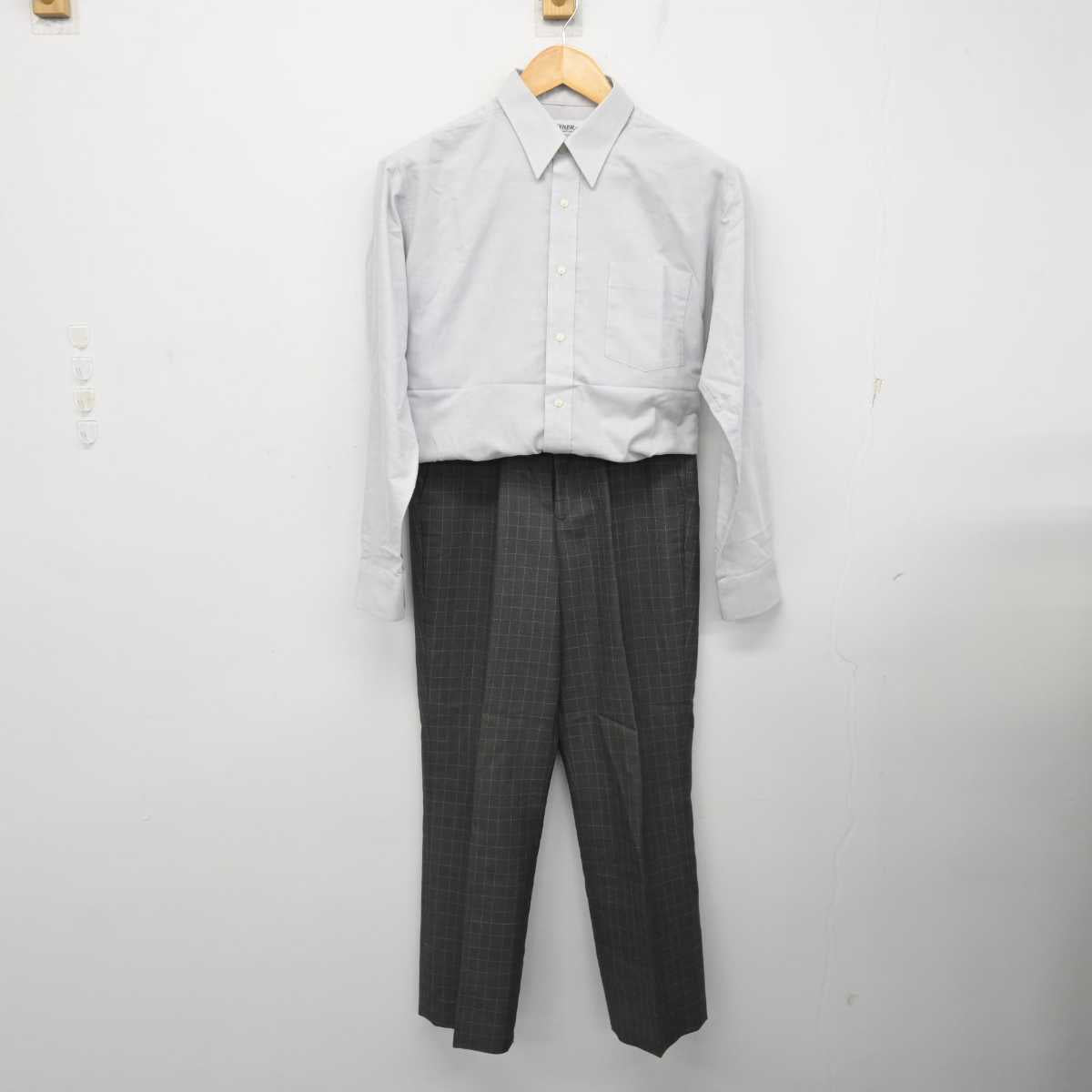 【中古】群馬県 伊勢崎工業高等学校 男子制服 4点 (ブレザー・シャツ・ズボン) sf076766