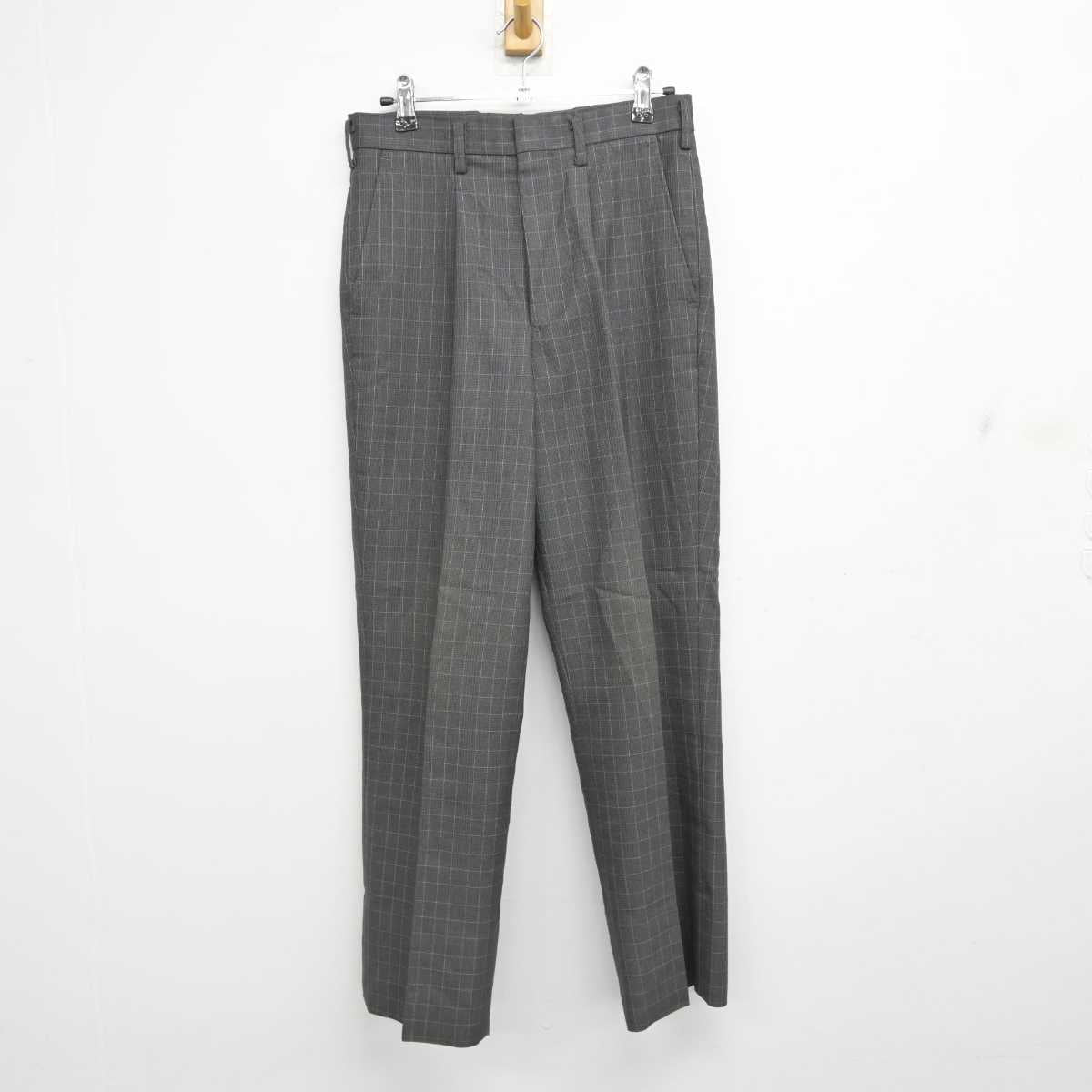 【中古】群馬県 伊勢崎工業高等学校 男子制服 4点 (ブレザー・シャツ・ズボン) sf076766