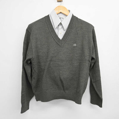 【中古】群馬県 伊勢崎工業高等学校 男子制服 2点 (ニット・シャツ) sf076769