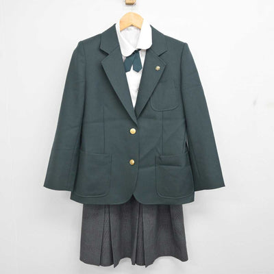 【中古】群馬県 高崎工業高等学校 女子制服 6点 (ブレザー・シャツ・スカート) sf076771