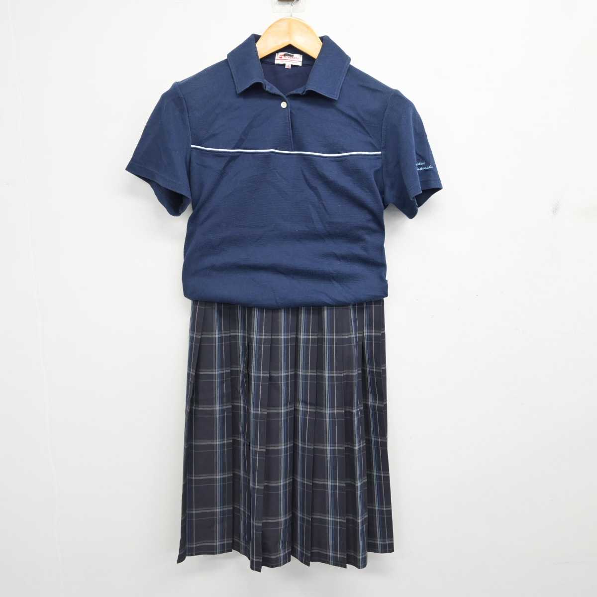 【中古】東京都 東京都市大学等々力高等学校 女子制服 3点 (シャツ・スカート) sf076777