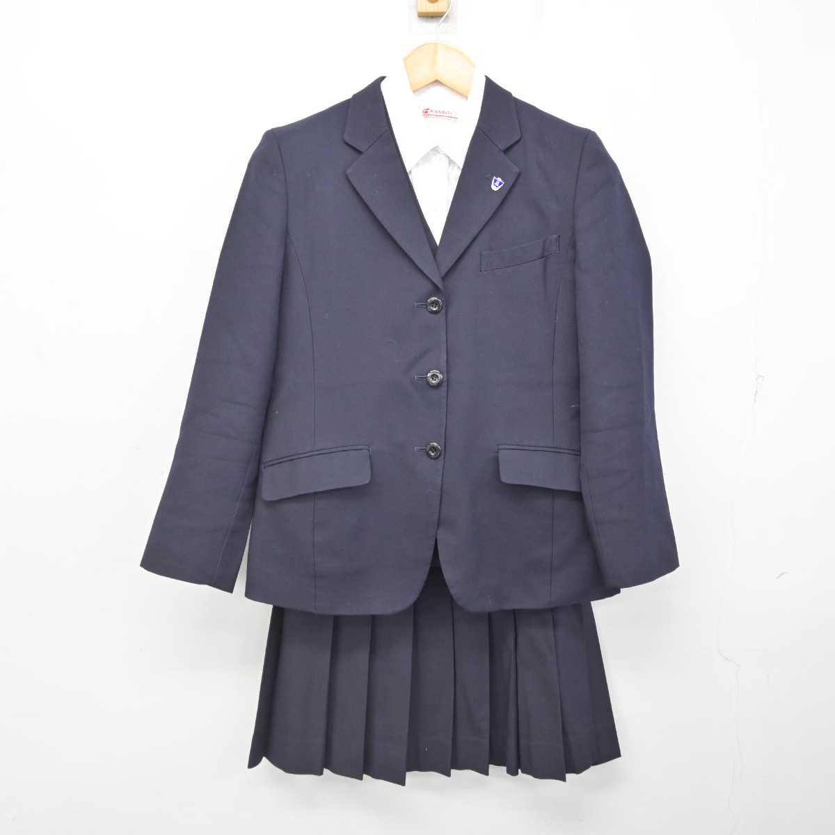 【中古】東京都 東京家政大学附属女子高等学校 女子制服 5点 (ブレザー・ベスト・シャツ・スカート) sf076790