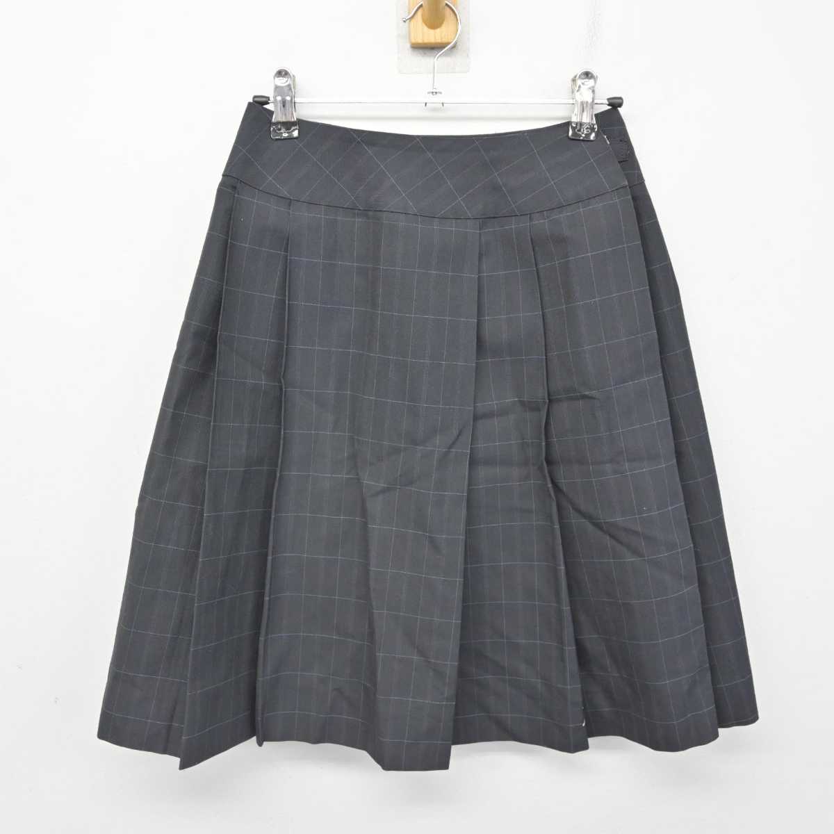 【中古】宮城県 利府高等学校 女子制服 3点 (ニットベスト・シャツ・スカート) sf076794