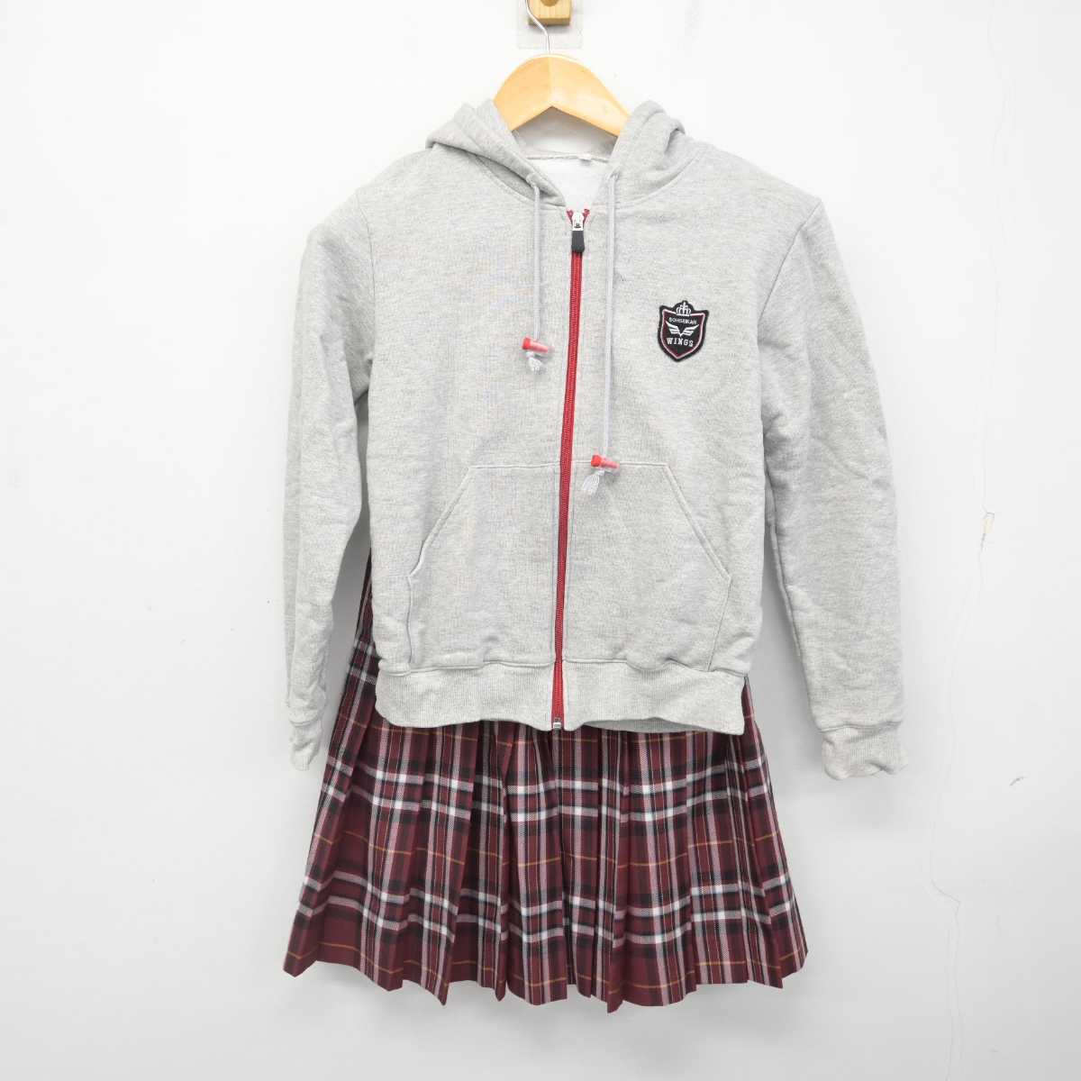 【中古】長崎県 創成館高等学校 女子制服 2点 (その他アイテム・スカート) sf076822