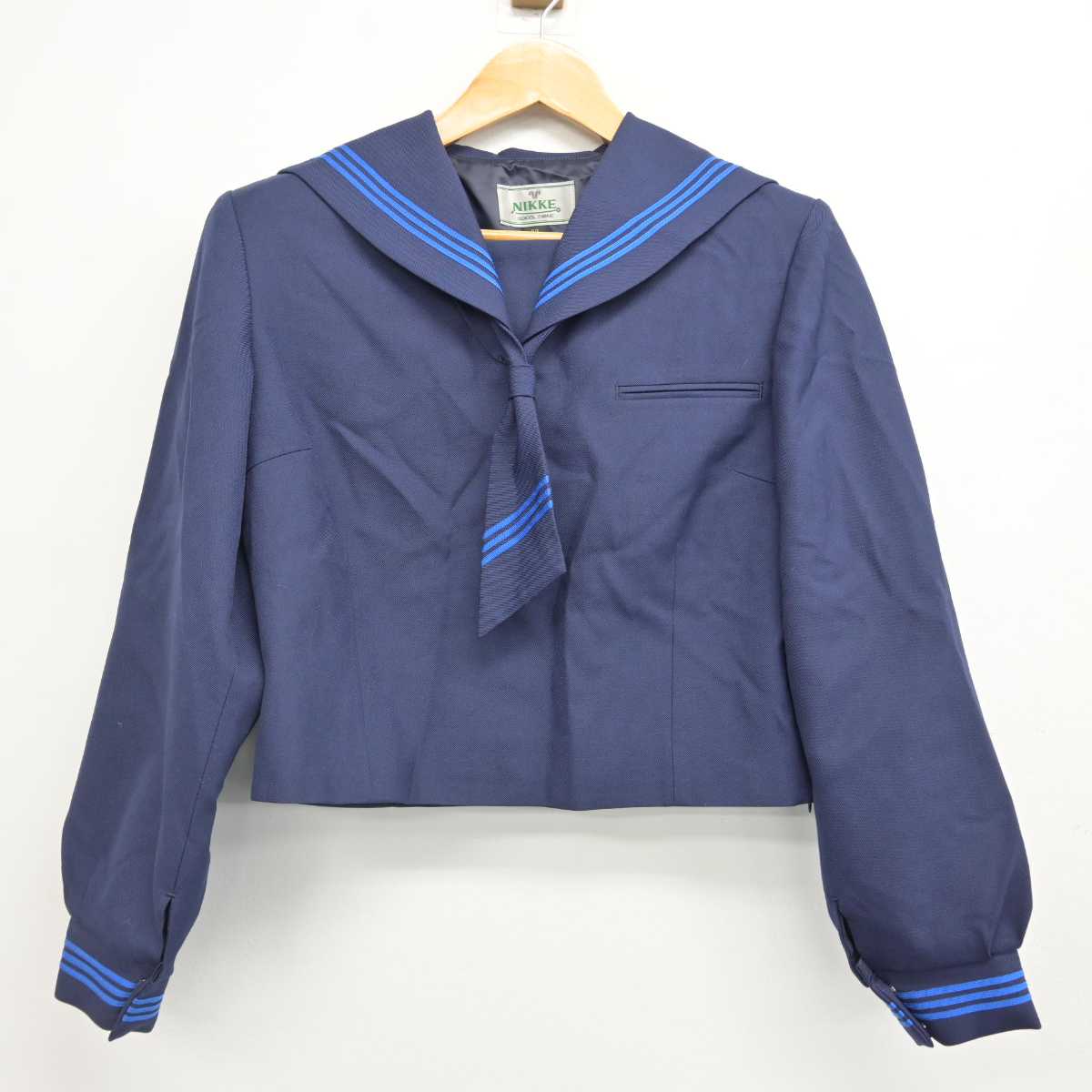 【中古】千葉県 野田市立岩名中学校 女子制服 3点 (セーラー服・スカート) sf076826