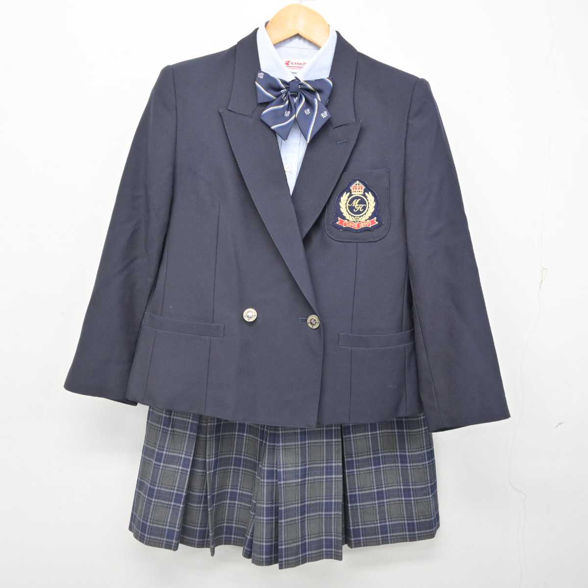 【中古】千葉県 茂原北陵高等学校 女子制服 4点 (ブレザー・シャツ・スカート) sf076831