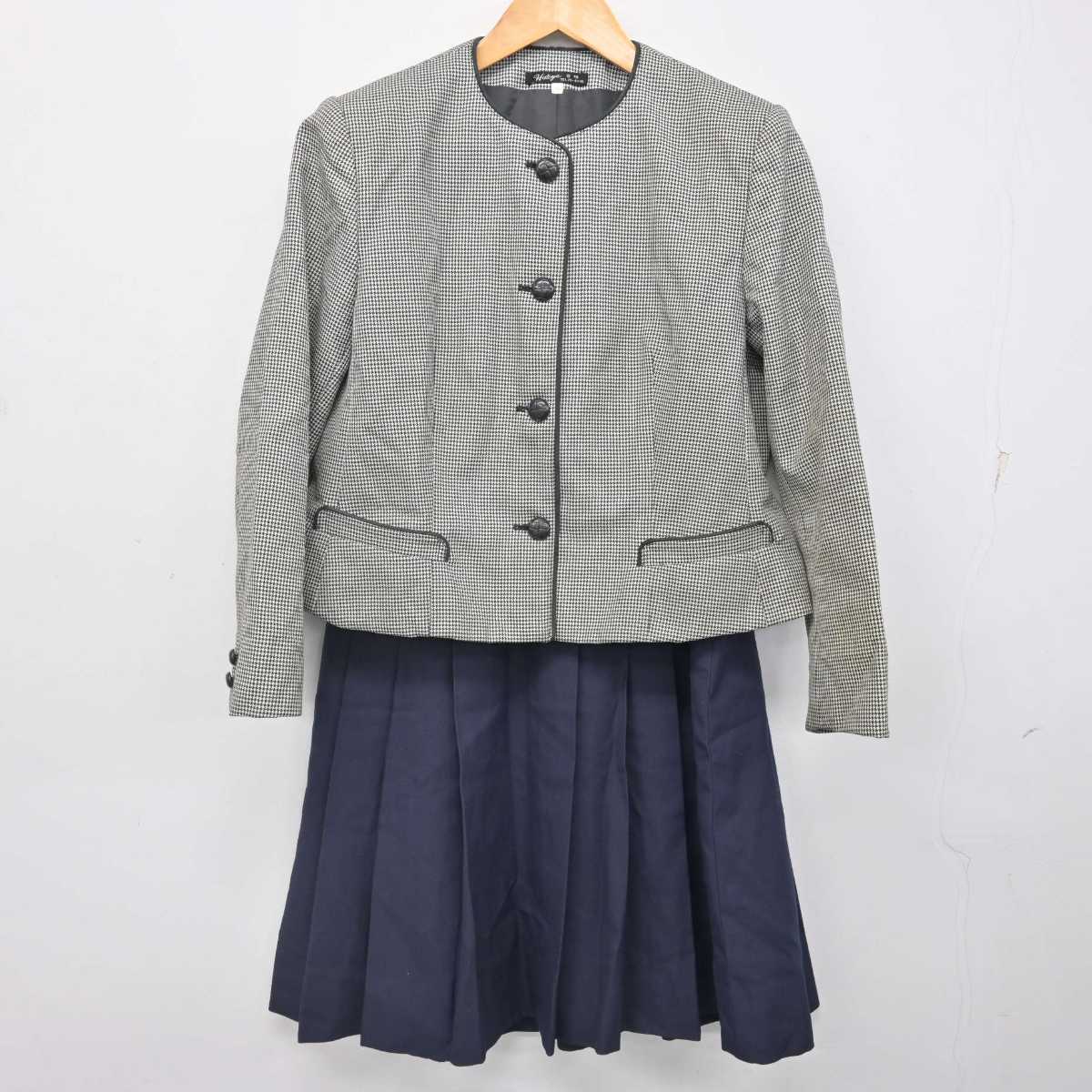 【中古】宮崎県 佐土原高等学校 女子制服 2点 (ブレザー・スカート) sf076841