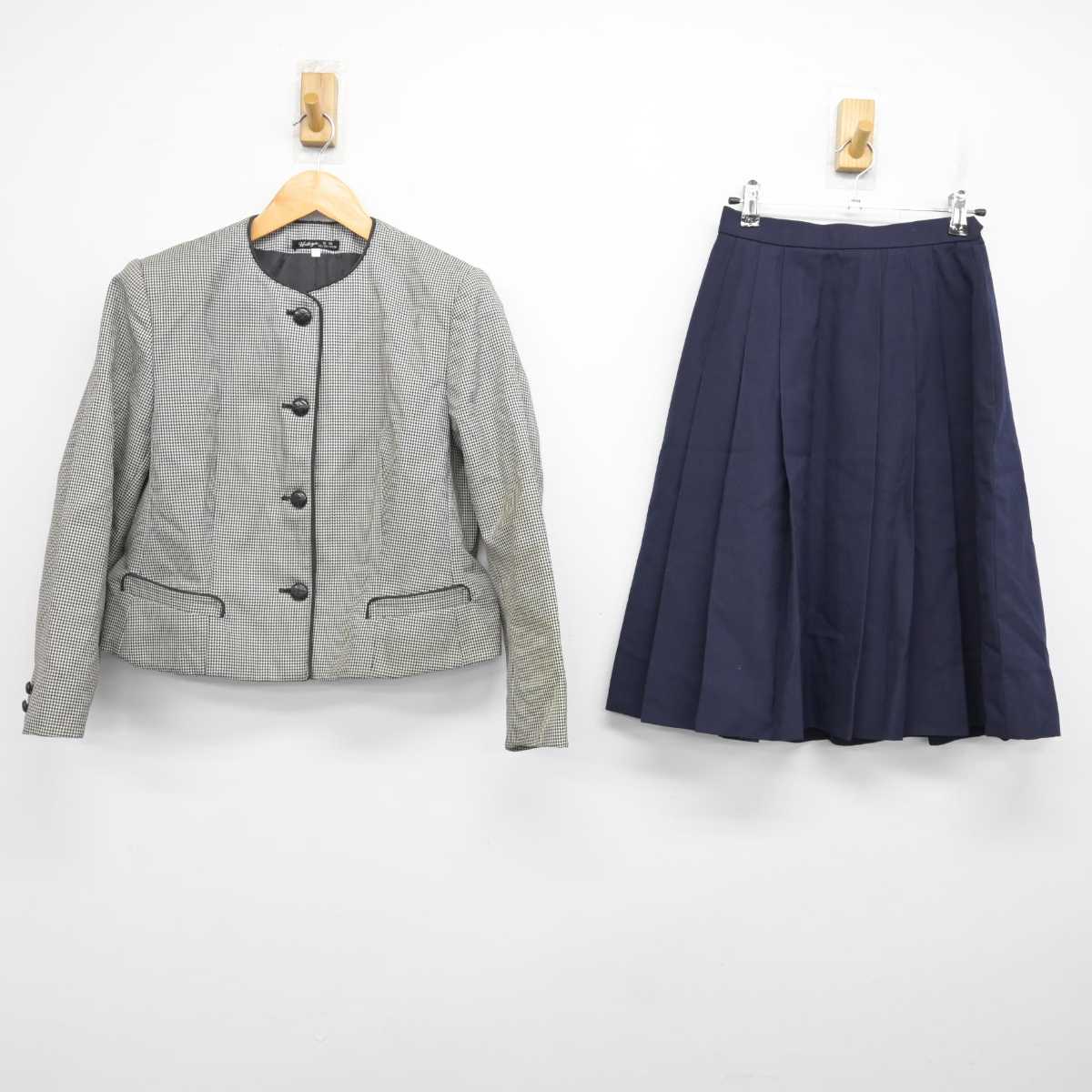 【中古】宮崎県 佐土原高等学校 女子制服 2点 (ブレザー・スカート) sf076841