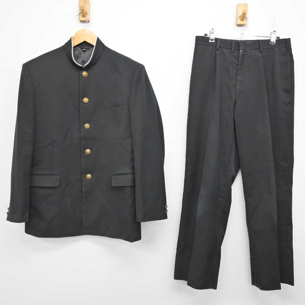 【中古】宮崎県 宮崎大宮高等学校 男子制服 3点 (学ラン・ズボン・ズボン) sf076844