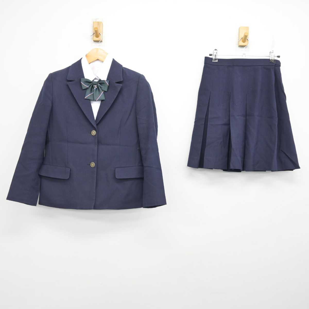 【中古】神奈川県 上溝南高等学校 女子制服 4点 (ブレザー・シャツ・スカート) sf076847