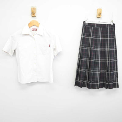 【中古】福岡県 福岡工業高等学校 女子制服 2点 (シャツ・スカート) sf076858